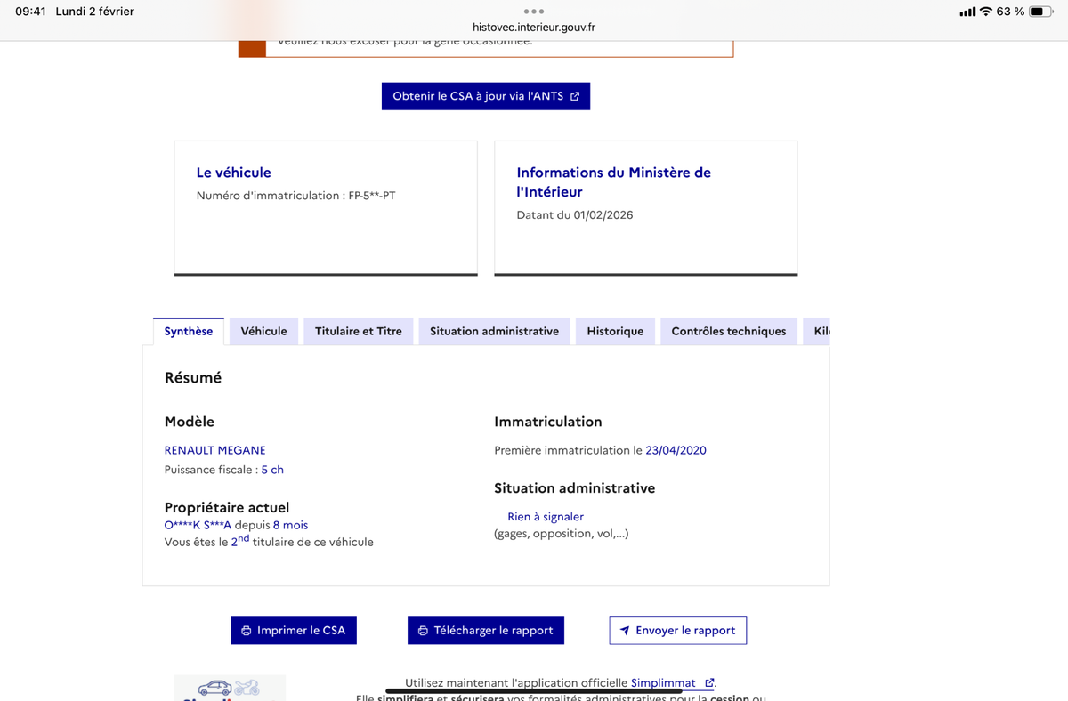 Renault Megane d'occasion