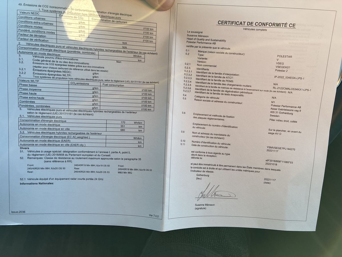 Polestar 2 d'occasion