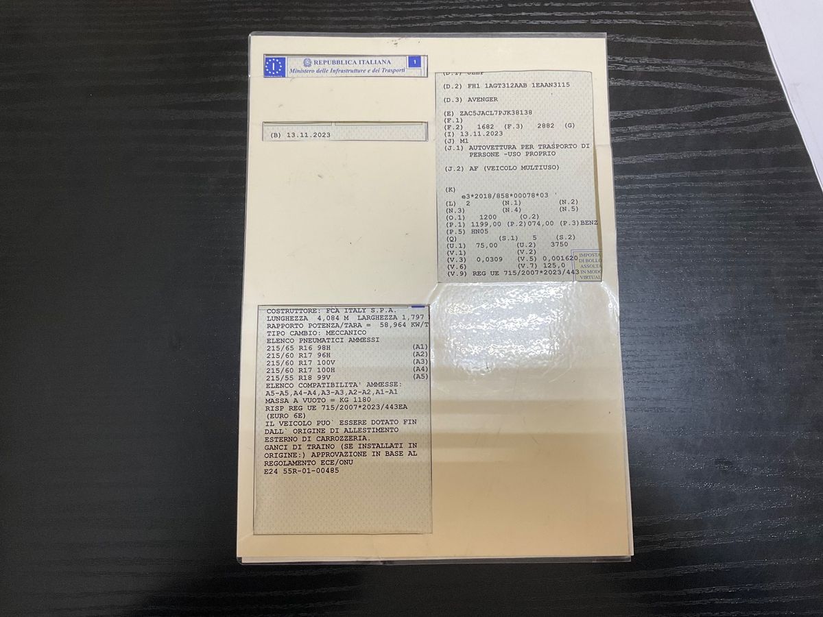 Jeep Avenger 1.2 T-GDI Summit