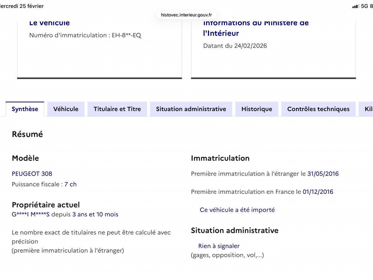 Peugeot 308 d'occasion