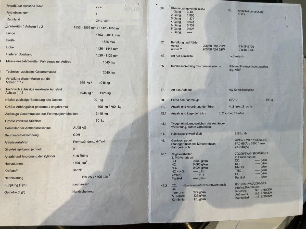 Audi A4 1.8 TFSI Ambition