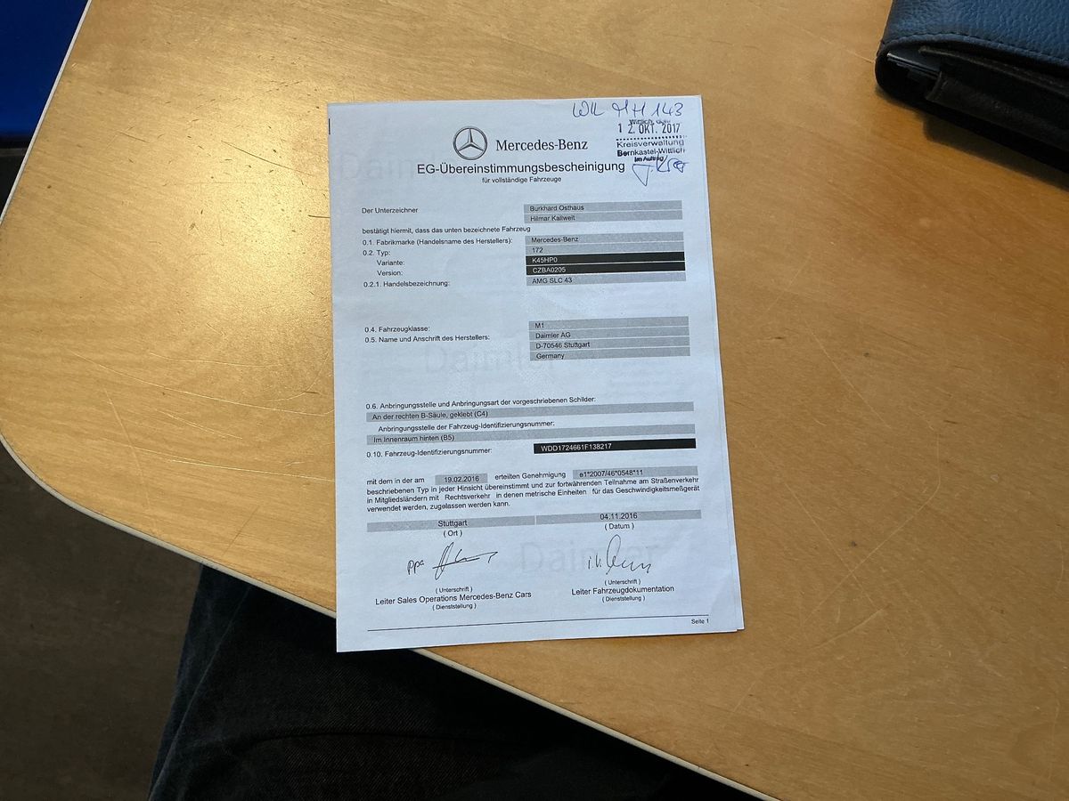 Mercedes-Benz SLC-Klasse d'occasion