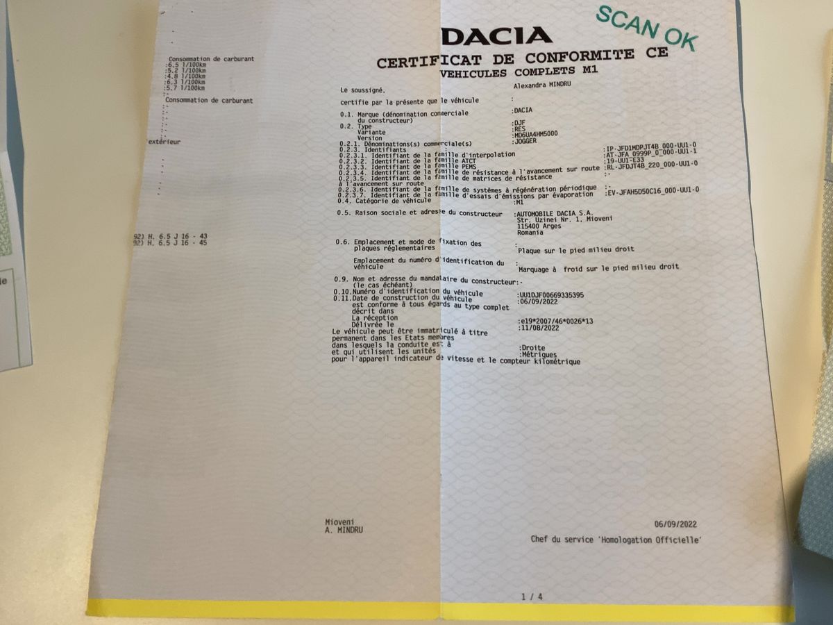 Dacia Jogger d'occasion