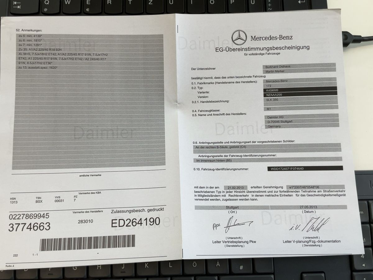 Mercedes-Benz SLK-Klasse d'occasion