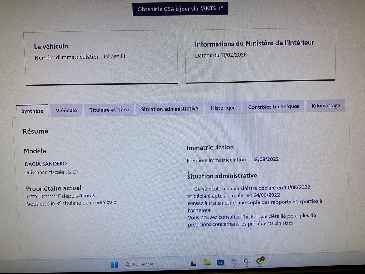 Dacia Sandero d'occasion