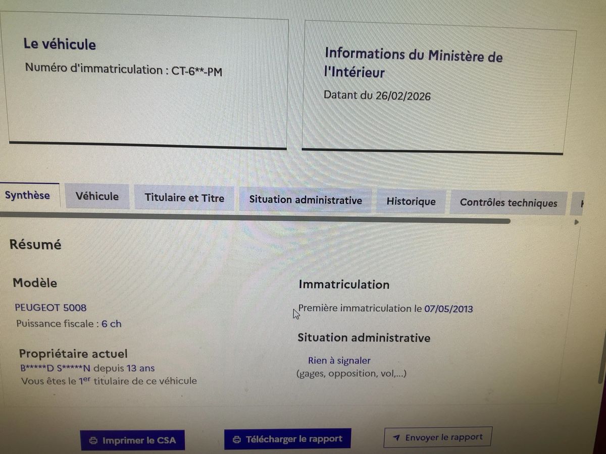 Peugeot 5008 d'occasion