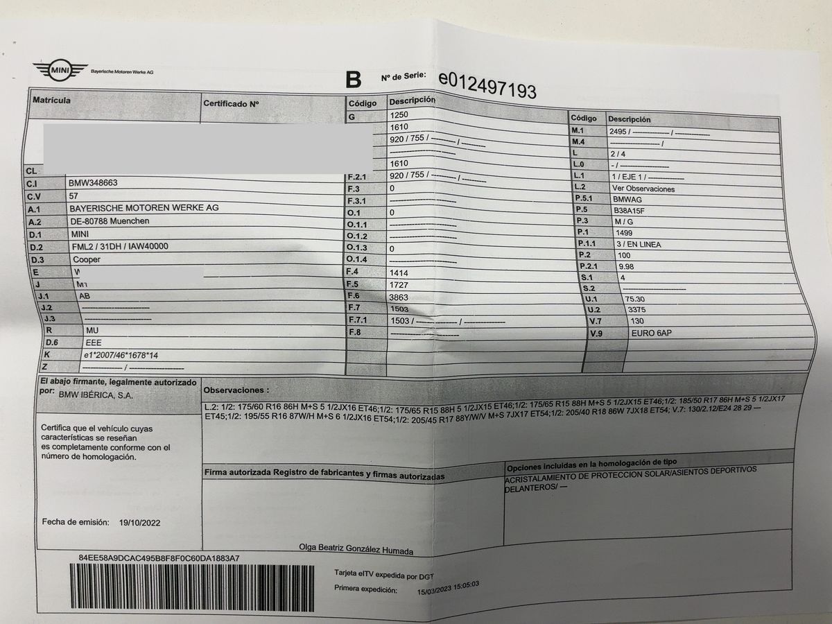 MINI Cooper d'occasion