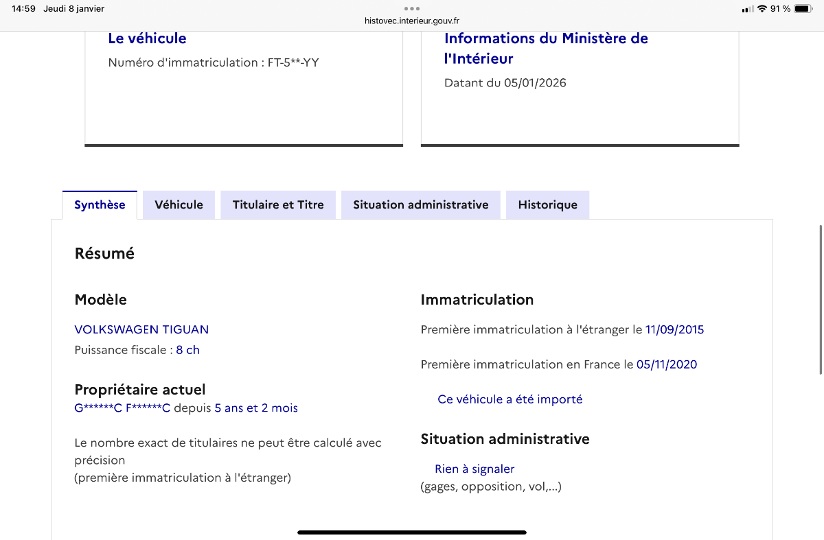 Volkswagen Tiguan d'occasion