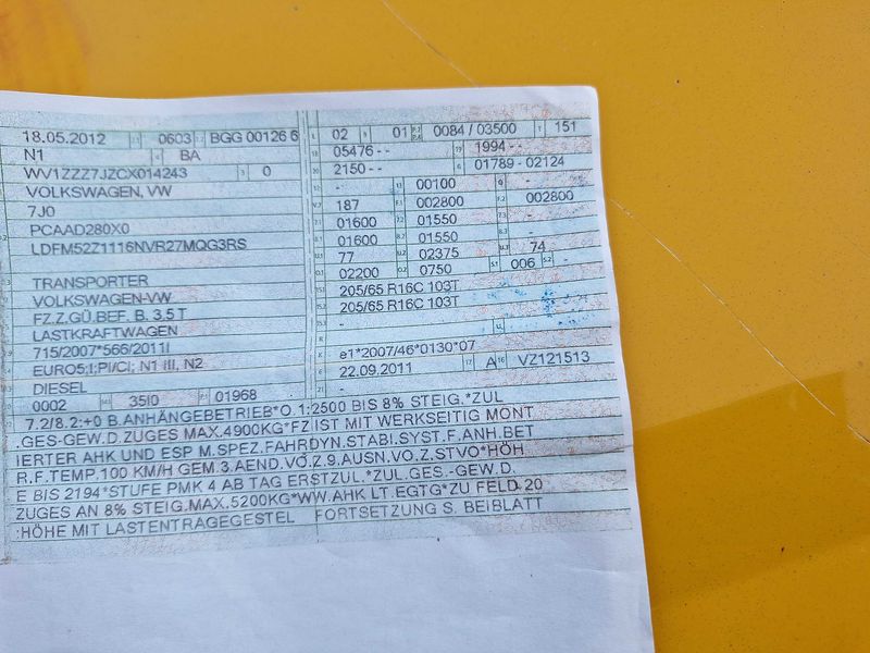 Volkswagen T5 Transporter 2.0 TDI Pritsche Doppelkabine — zdjęcie 14