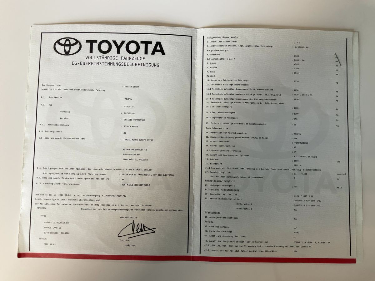 Toyota Auris d'occasion