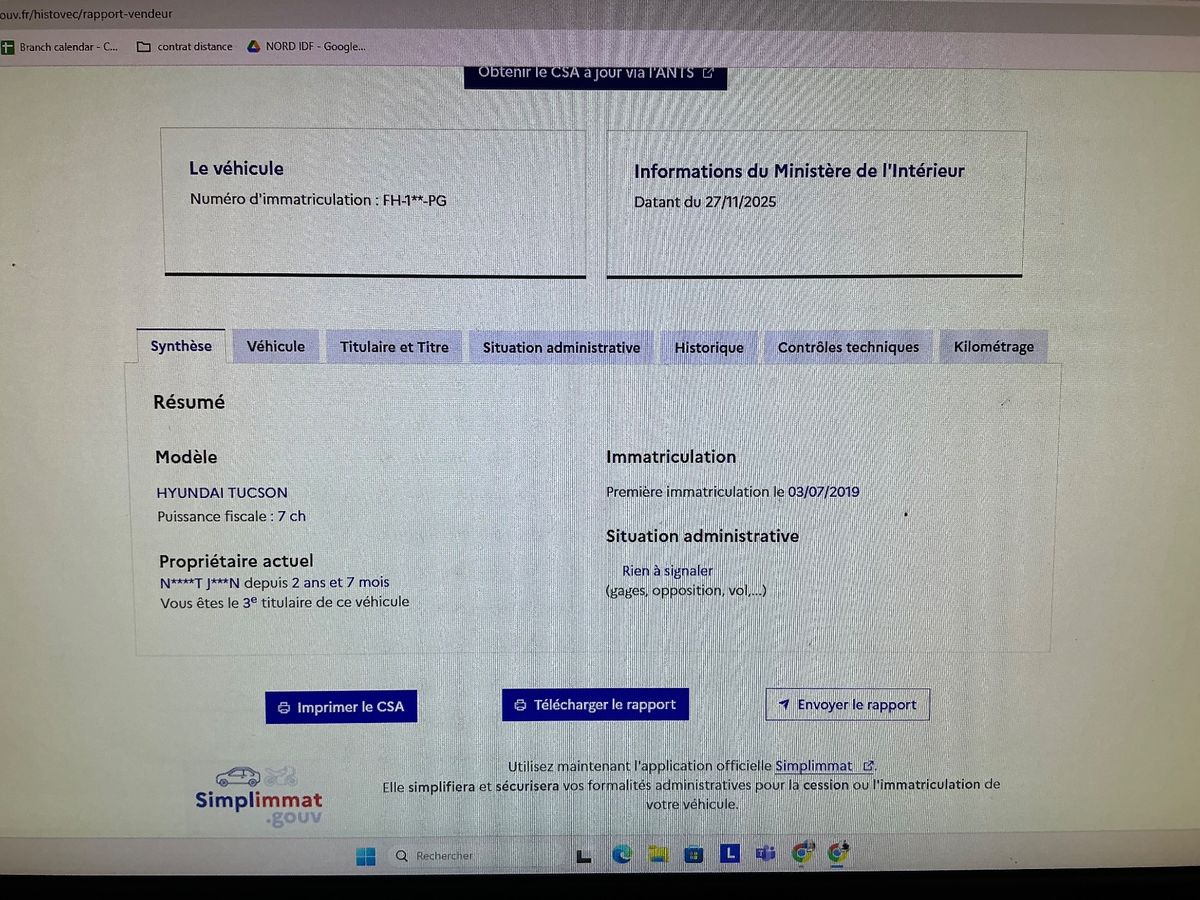 Hyundai Tucson d'occasion