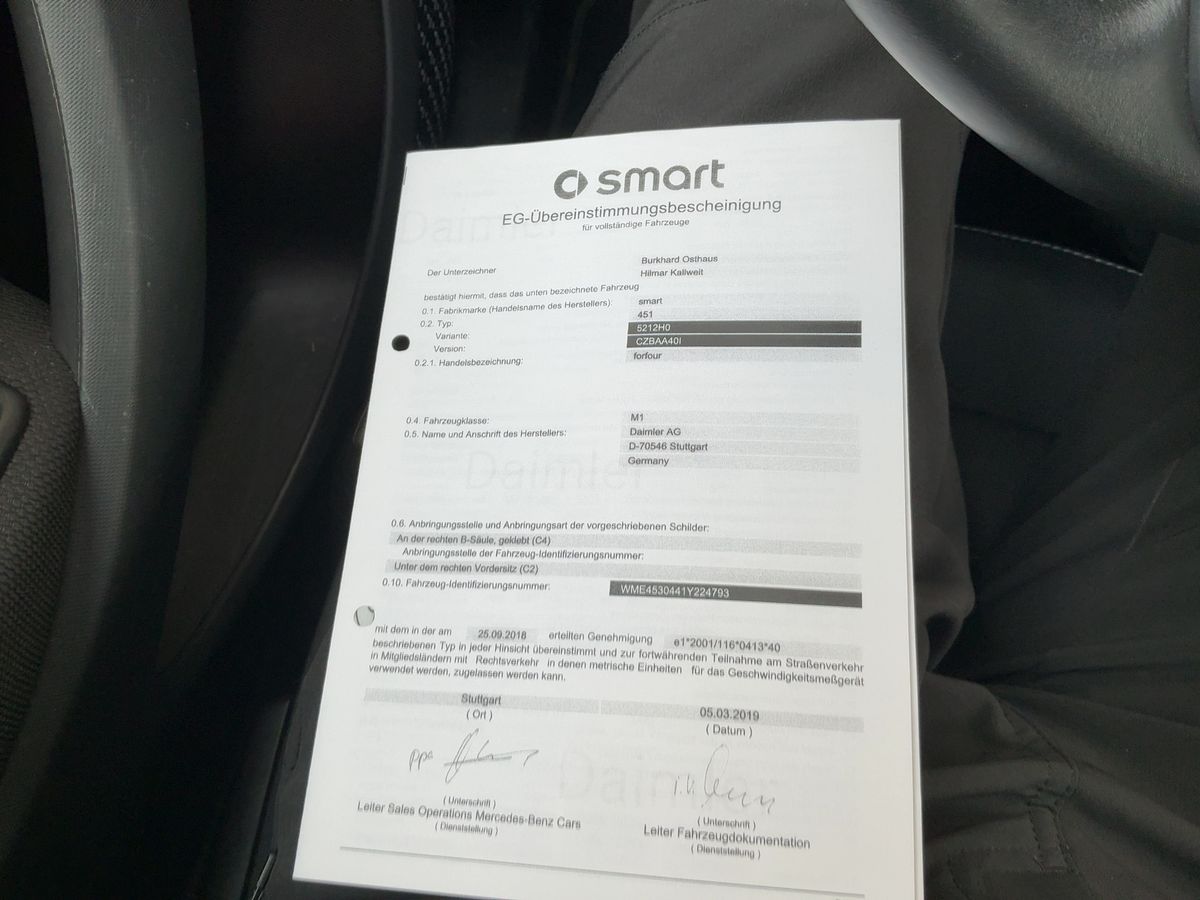 Smart forfour d'occasion