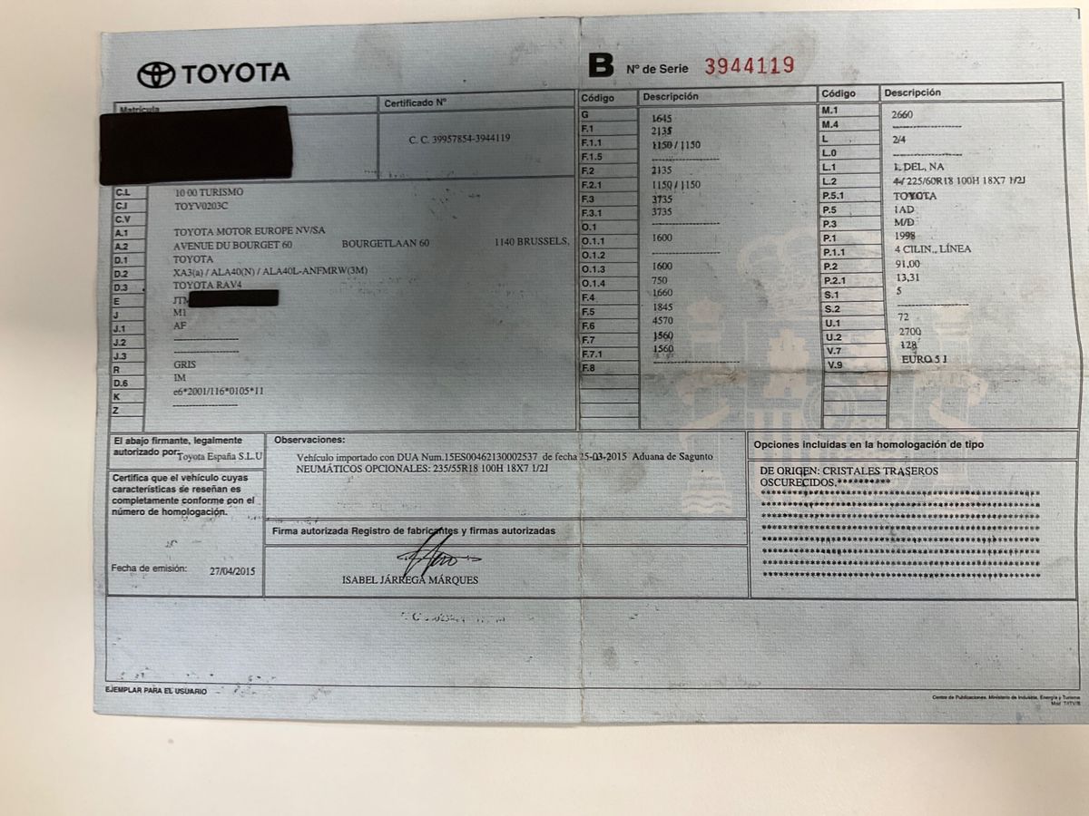 Toyota RAV d'occasion