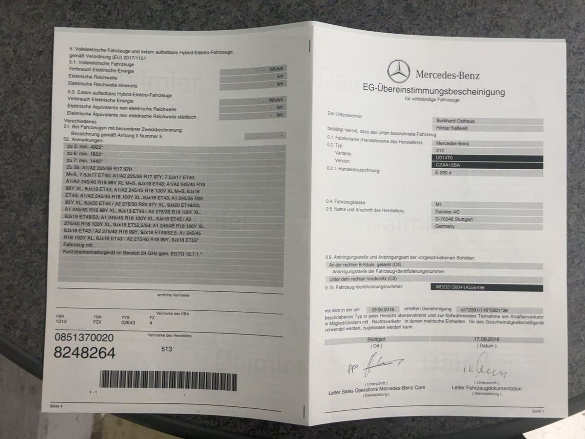 Mercedes-Benz E-Klasse d'occasion