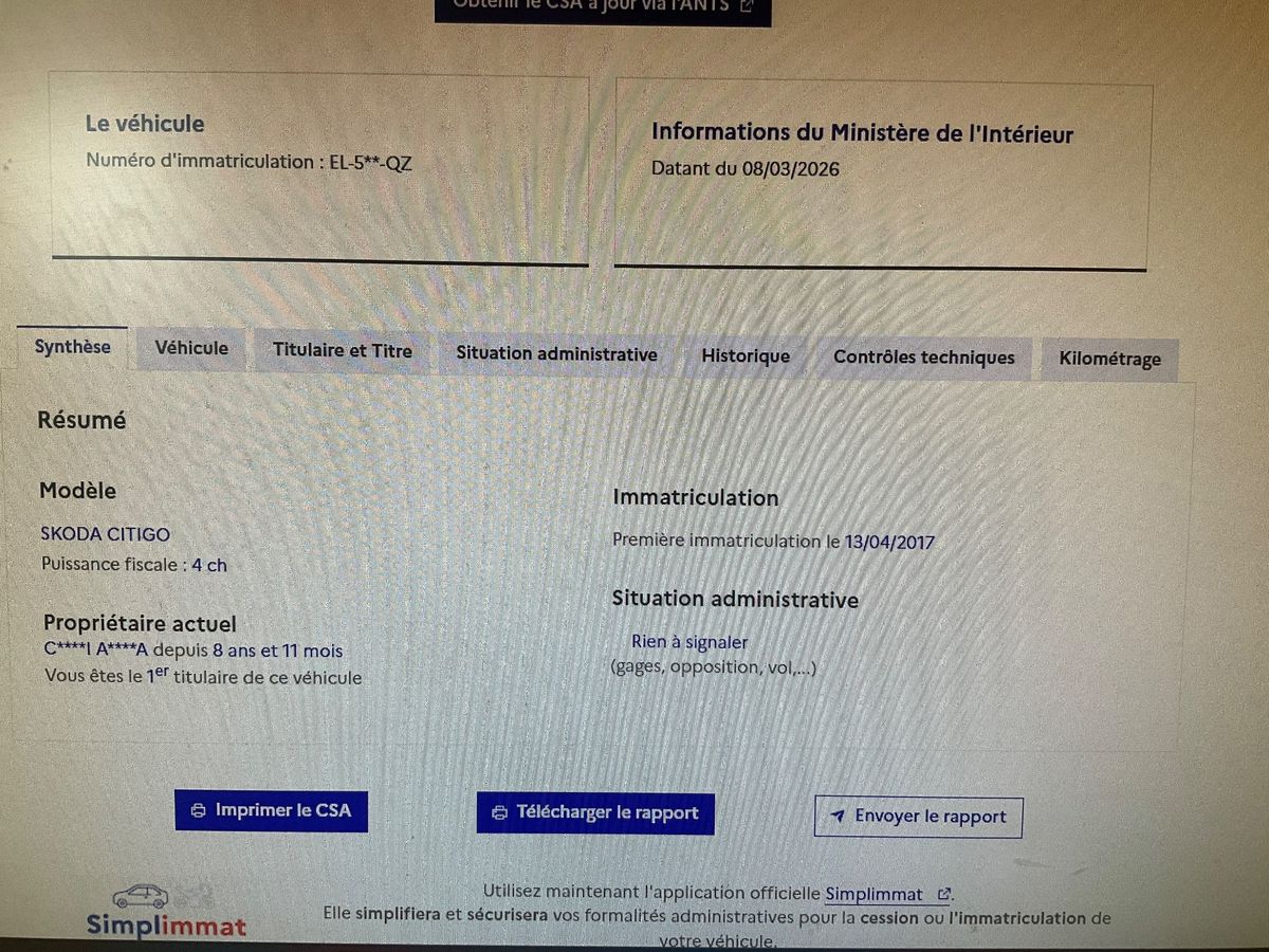 Skoda Citigo d'occasion