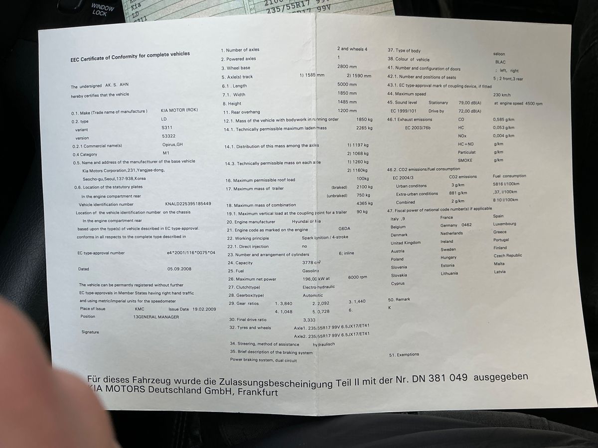 Kia Opirus d'occasion