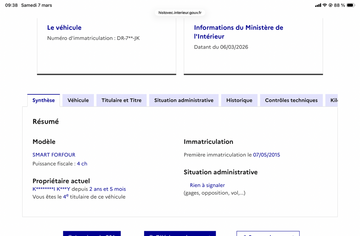 Smart forfour d'occasion