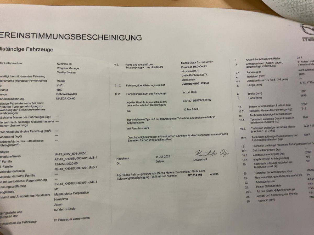 Mazda CX-60 d'occasion