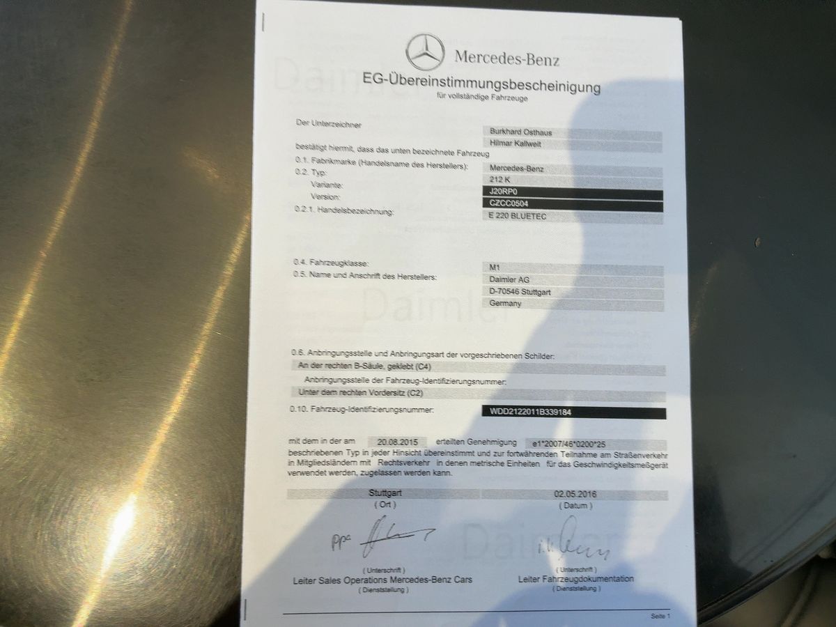 Mercedes-Benz E-Klasse d'occasion