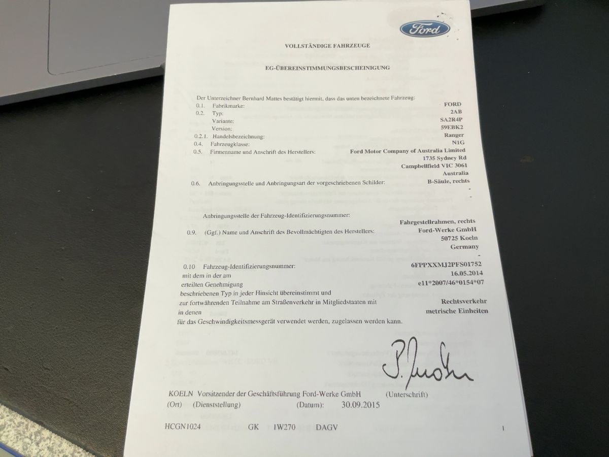Ford Ranger 3.2 TDCi Doppelkabine 4x4 Wildtrak