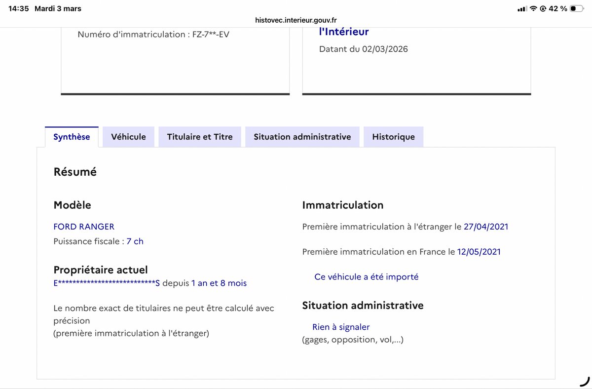 Ford Ranger d'occasion