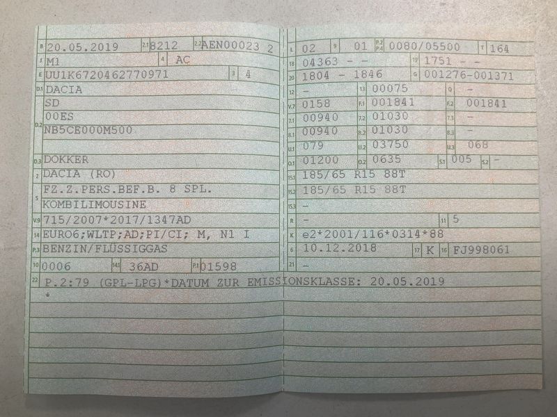 Dacia Dokker 1.6 SCe LPG Essential — zdjęcie 15