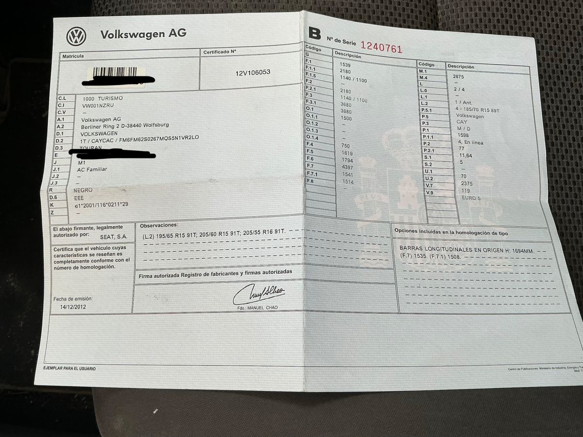 Volkswagen Touran d'occasion