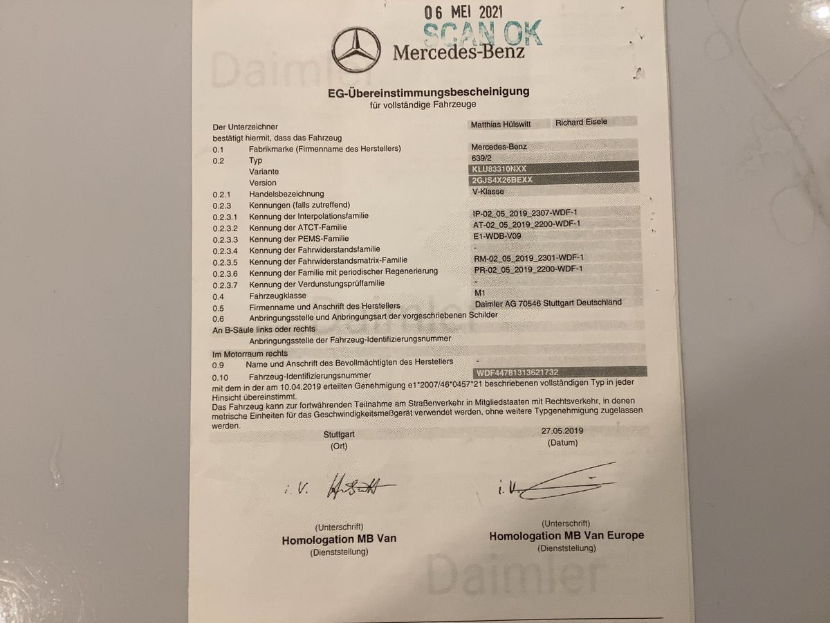 Mercedes-Benz V-Klasse d'occasion