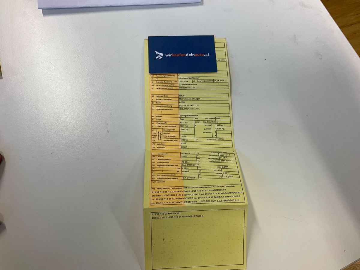 Ford Focus 1.0 EcoBoost Trend