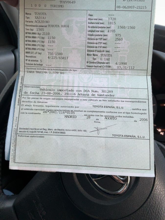 Toyota RAV d'occasion