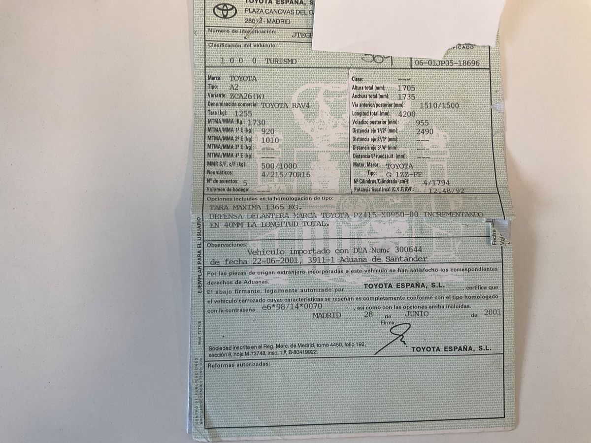 Toyota RAV 4 1.8 Luna