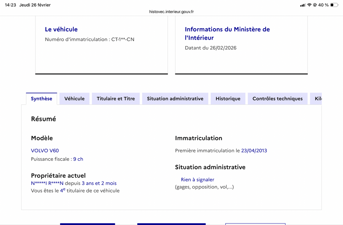 Volvo V60 d'occasion