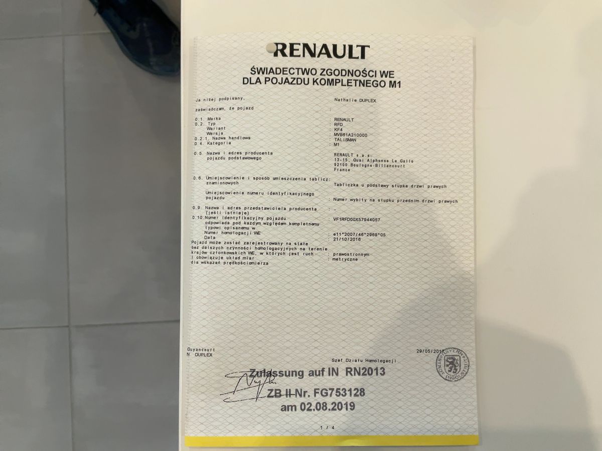 Renault Talisman d'occasion