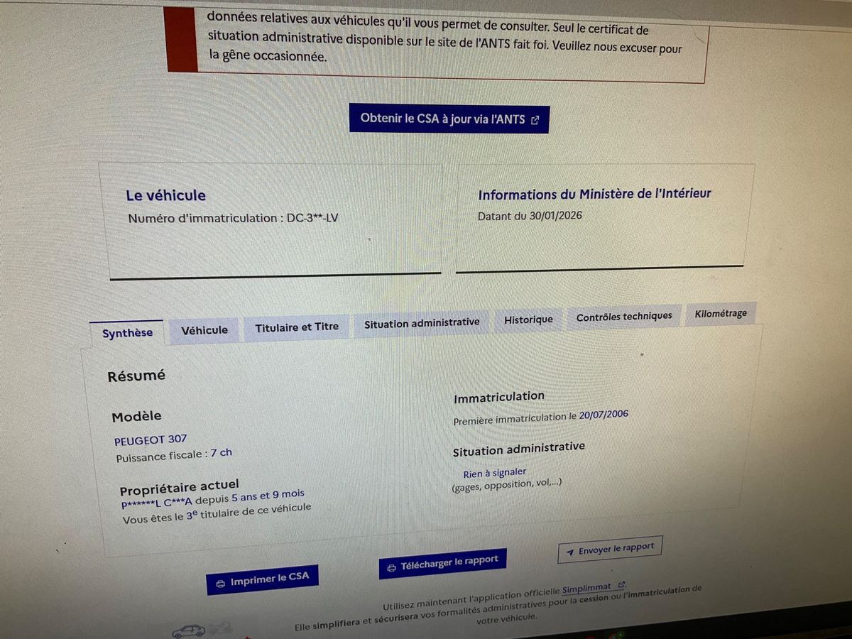 Peugeot 307 d'occasion