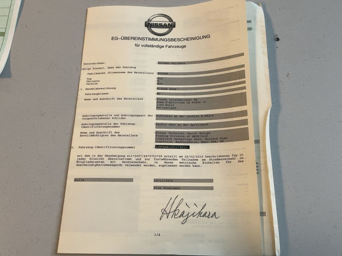 Nissan Note d'occasion