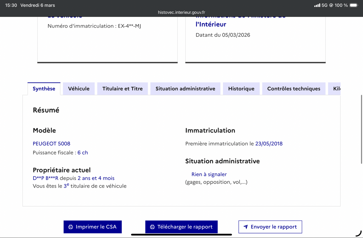 Peugeot 5008 d'occasion