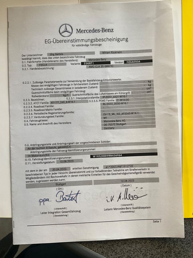 Mercedes-Benz CLA-Klasse CLA 35 AMG Mild-Hybrid 4Matic