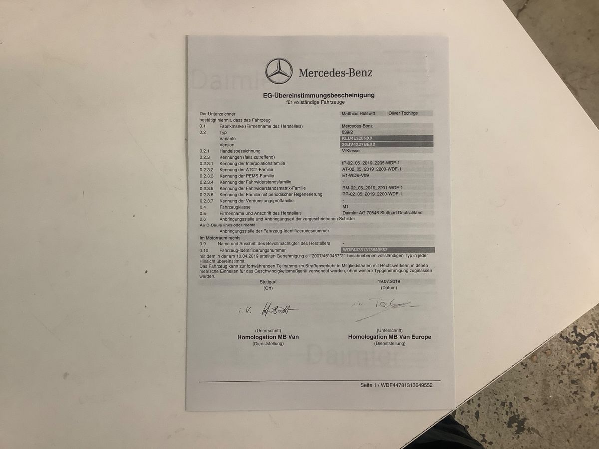 Mercedes-Benz V-Klasse d'occasion