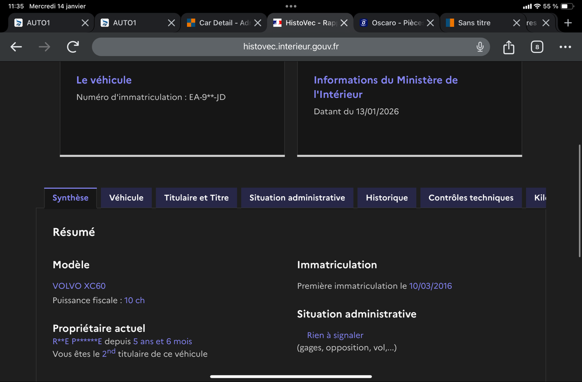 Volvo XC60 d'occasion