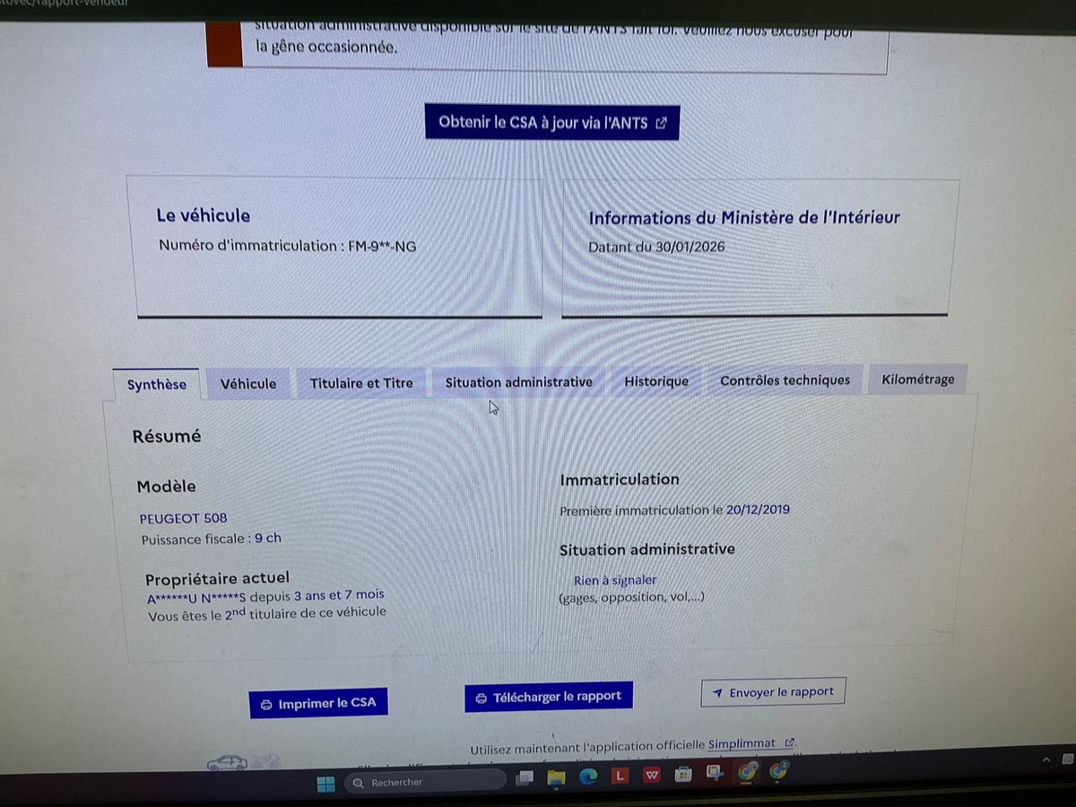 Peugeot 508 d'occasion