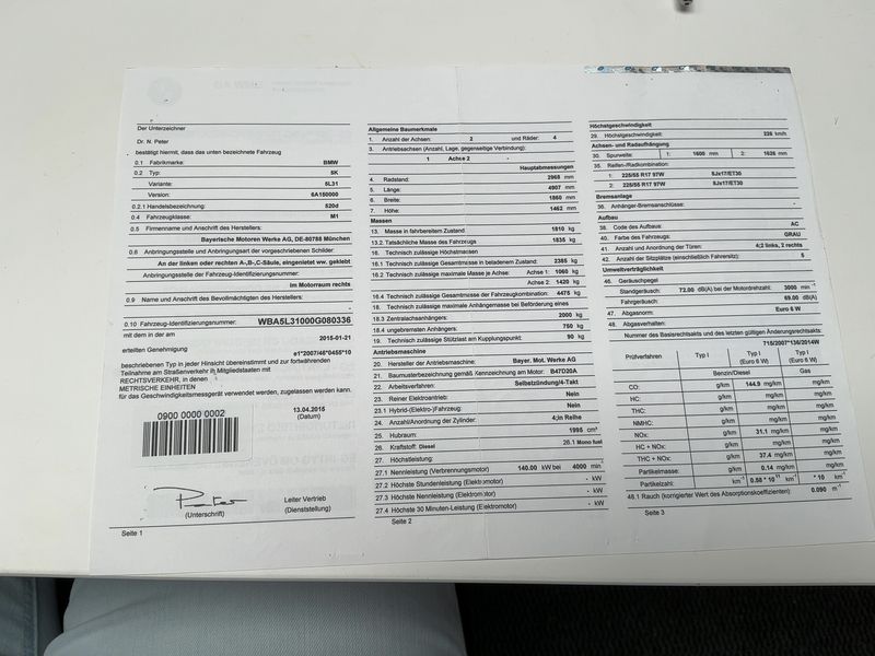 BMW 5er 520d 2015 – снимка 22