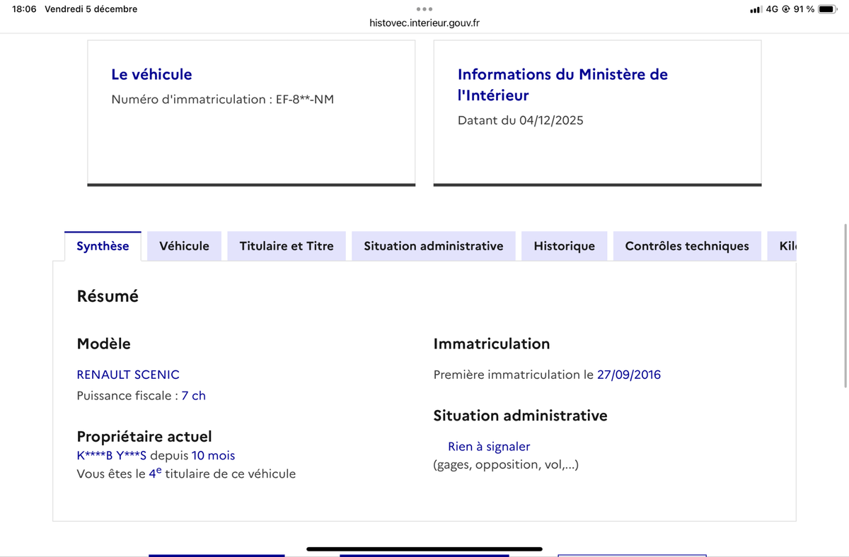 Renault Scenic d'occasion