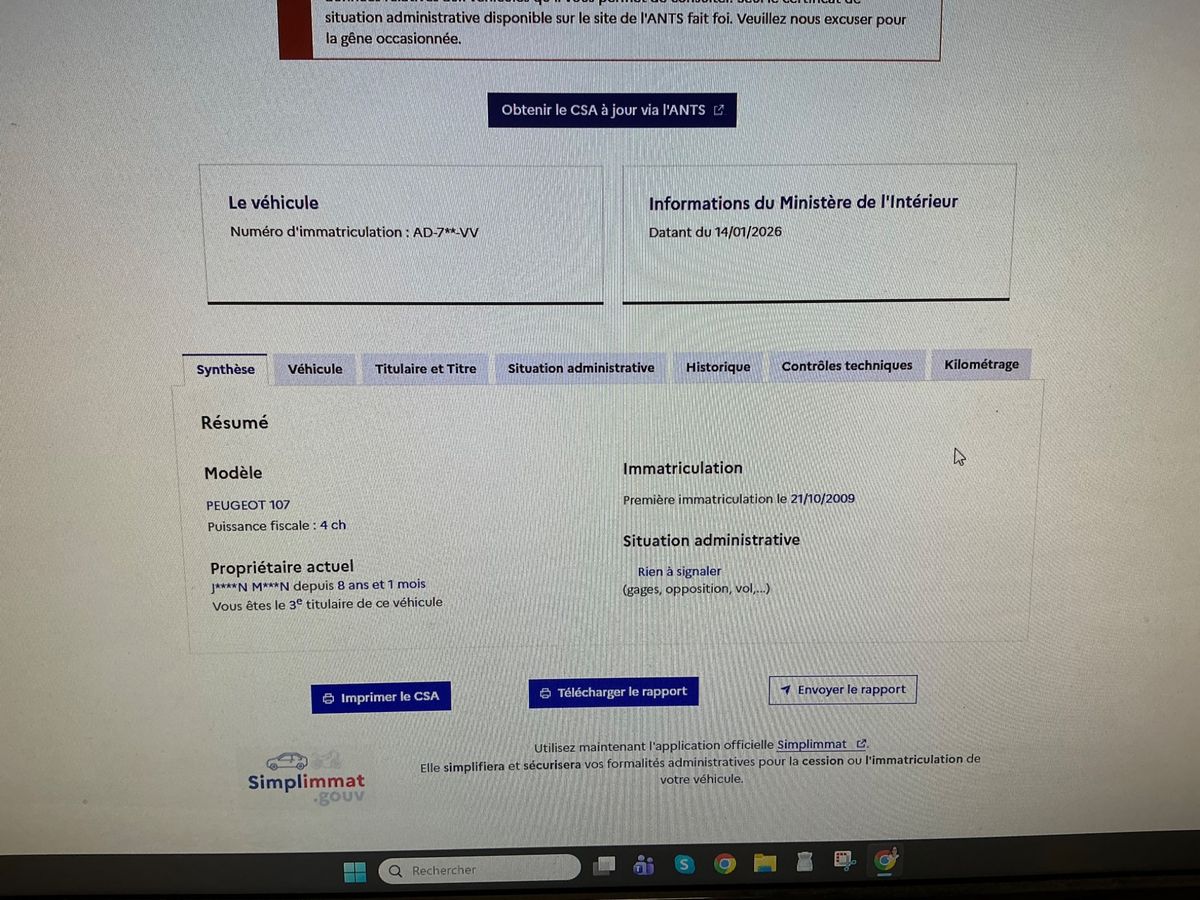 Peugeot 107 d'occasion