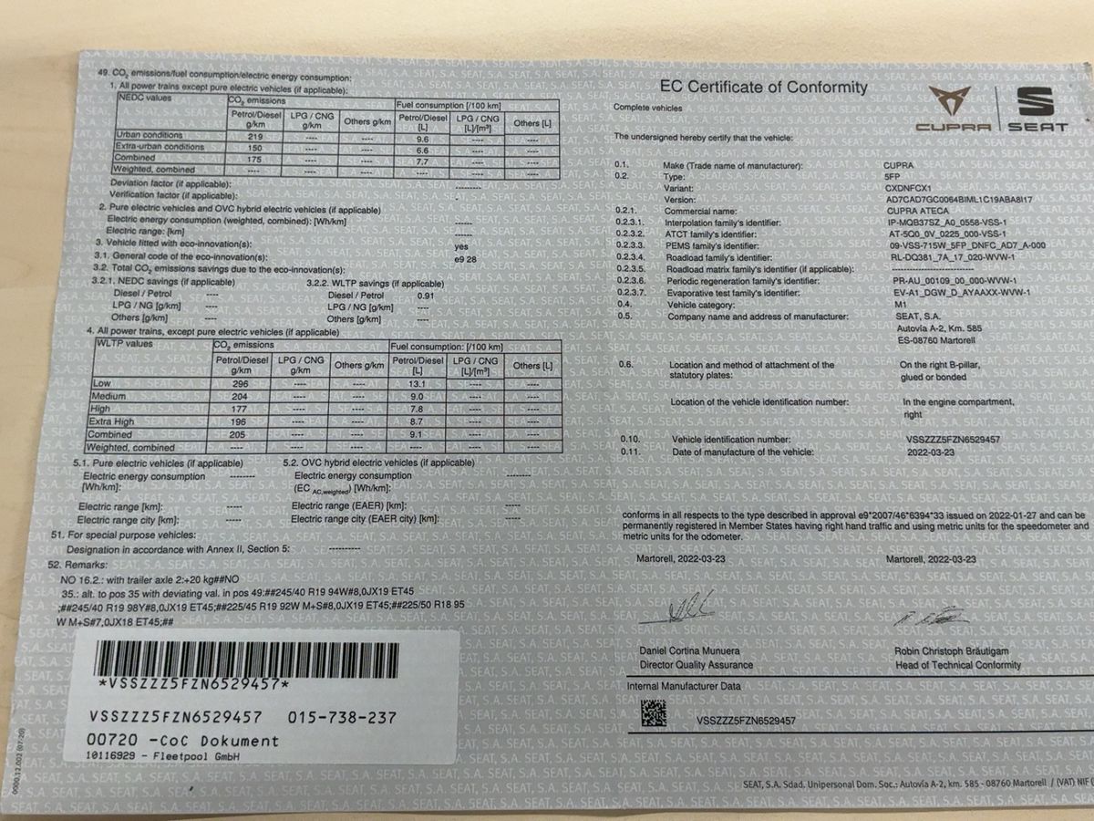 Cupra Ateca d'occasion