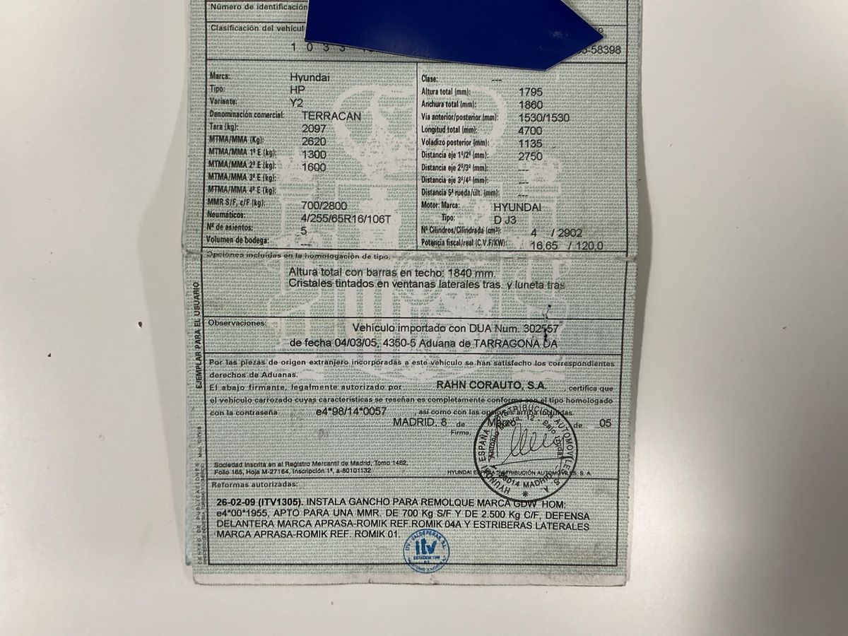 Hyundai Terracan d'occasion