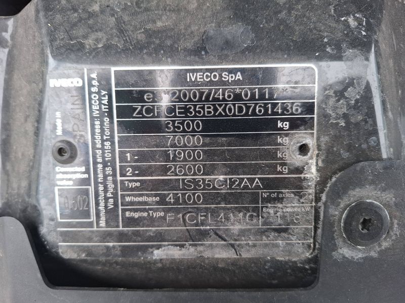 Iveco Daily 3.0 Diesel Einzelkabine 35 C Radstand 3750 — zdjęcie 14