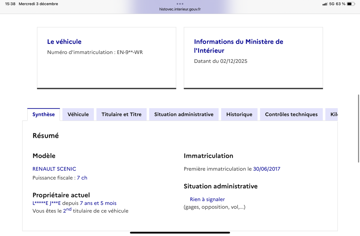 Renault Scenic d'occasion
