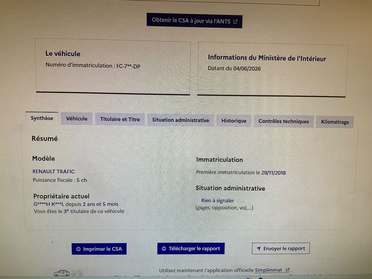 Renault Trafic d'occasion