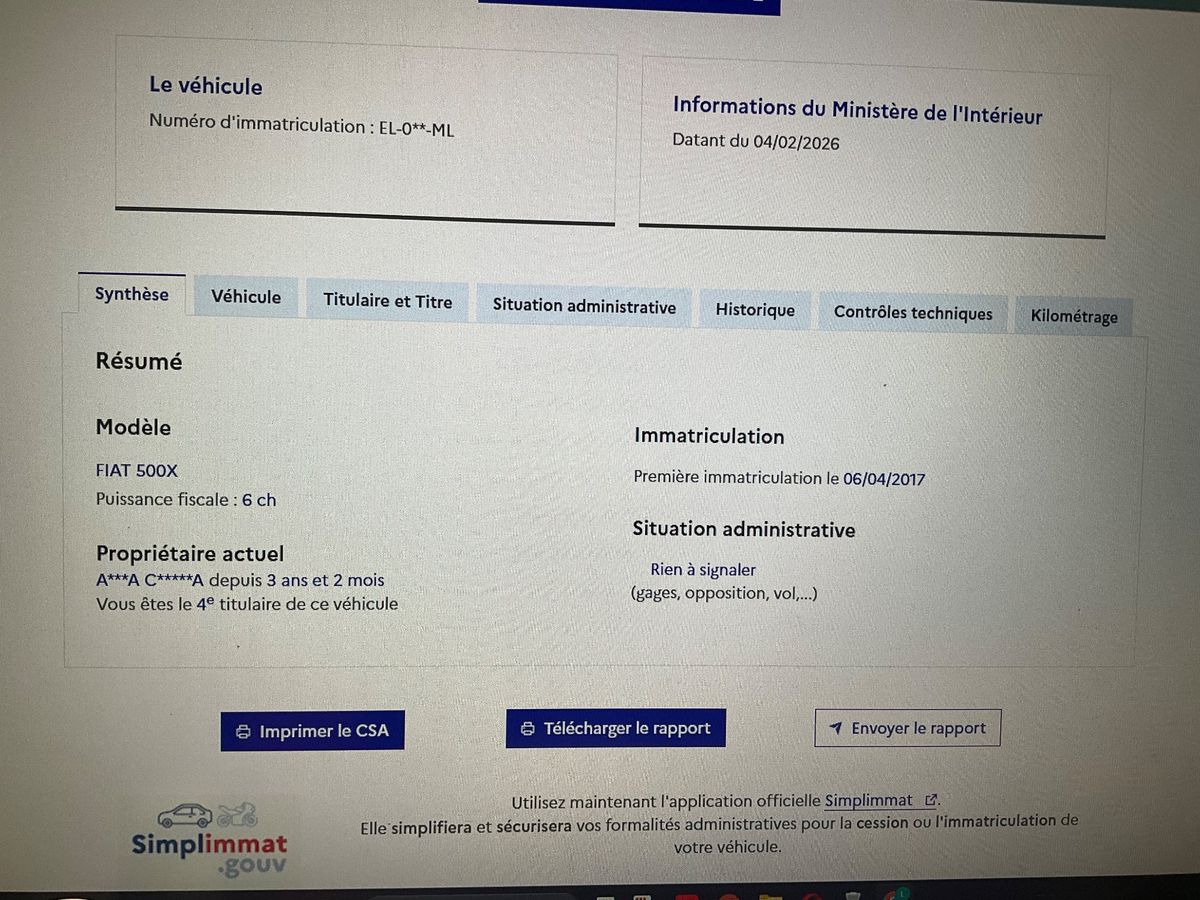 Fiat 500X d'occasion