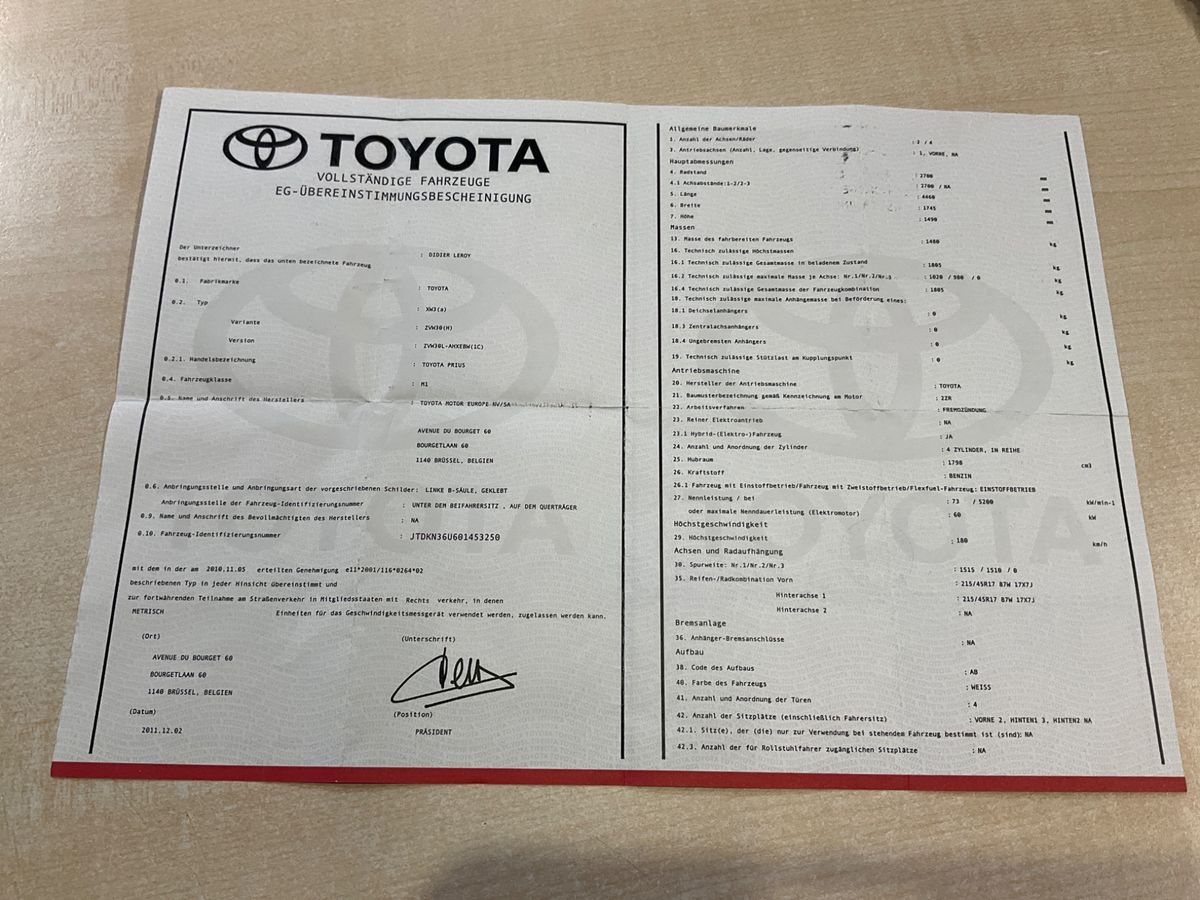 Toyota Prius 1.8 Life